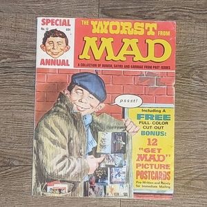 The Worst from Mad Special #12 Free Cut-Out 12 "Get MAD" Picture Postcards Good